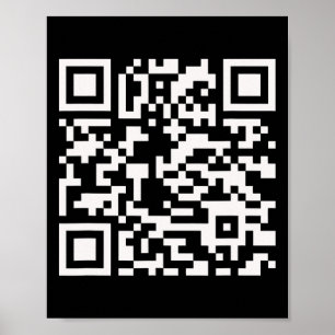 Grappig QR-President Trump 4547 Dansende danspasje Poster