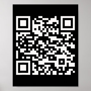 Grappig QR-President Trump 4547 Dansende danspasje Poster