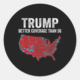 Grappig Qr President Trump 4547 (op rug) Trump Dan Ronde Sticker