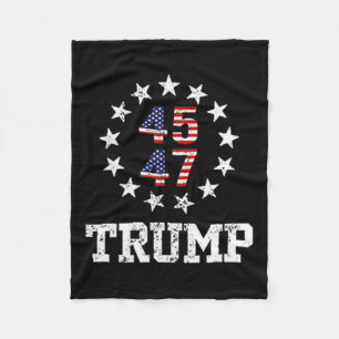 Grappig QR President Trump 4547 Trump Dancing Code Fleece Deken