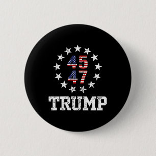 Grappig QR President Trump 4547 Trump Dancing Code Ronde Button 5,7 Cm