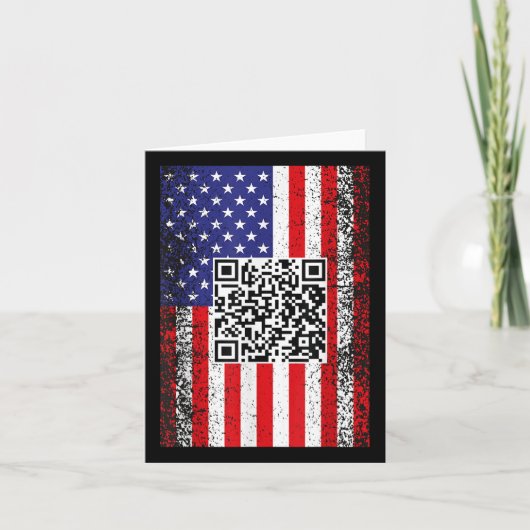Grappig QR President Trump Code Dans Kaart (Voorkant)