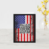 Grappig QR President Trump Code Dans Kaart (Gele Bloem)