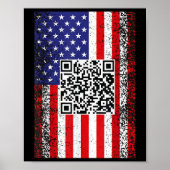 Grappig QR President Trump Code Dans Poster (Voorkant)