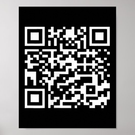 Grappig QR President Trump Dance Code _1 Poster (Voorkant)