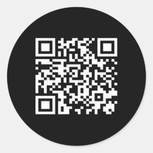 Grappig QR President Trump Dance Code 2025 Ronde Sticker