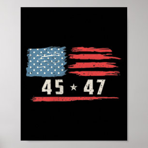 Grappig QR President Trump Dance Code 2 kant Poster