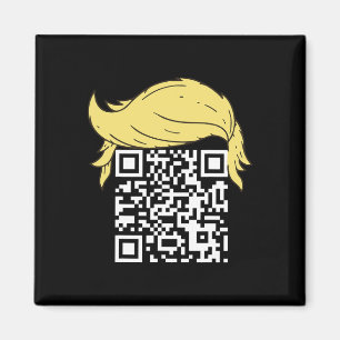 Grappig QR President Trump Dance Code 2 Magneet