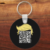 Grappig QR President Trump Dance Code 2 Sleutelhanger (Voorkant)