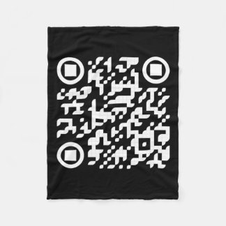 Grappig QR President Trump Dance Code 3 Fleece Deken