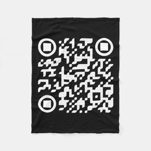 Grappig QR President Trump Dance Code 3 Fleece Deken (Voorkant)