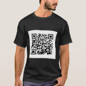 Grappig QR President Trump Dance Code 6 T-shirt (Voorkant)