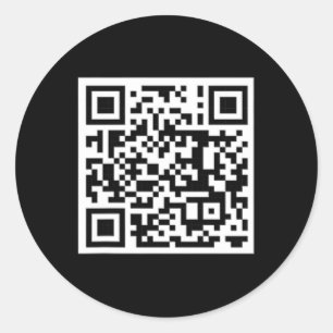 Grappig QR President Trump Dance Code 7 Ronde Sticker