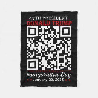 Grappig QR President Trump Dance Code Inauguratie  Fleece Deken