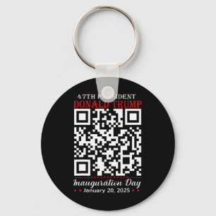 Grappig QR President Trump Dance Code Inauguratie Sleutelhanger