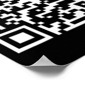 Grappig QR President Trump Dance Code Poster (Hoek)