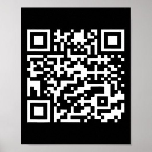 Grappig QR President Trump Dance Code Poster (Voorkant)