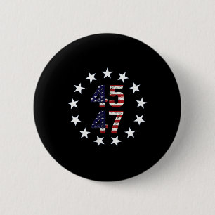 Grappig QR President Trump Dance Code Ronde Button 5,7 Cm