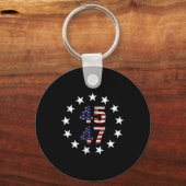 Grappig QR President Trump Dance Code Sleutelhanger (Voorkant)