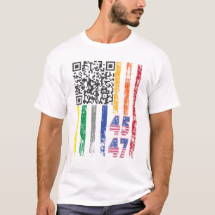 Grappig QR President Trump Dance Code T-shirt