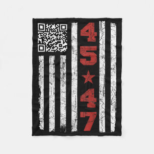 Grappig Qr President Trump Dance Code Trump 4547 ( Fleece Deken