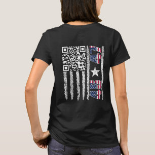 Grappig QR President Trump Dance Code Verenigde St T-shirt
