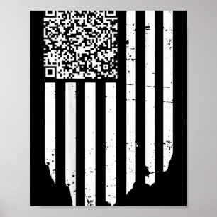 Grappig QR Scan Code President Trump 4547 Trump Da Poster
