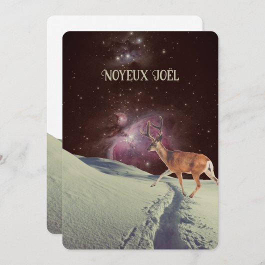 Grappig Quebecois Frans Canadees Kerstmis Feestdagenkaart (Voorkant / Achterkant)