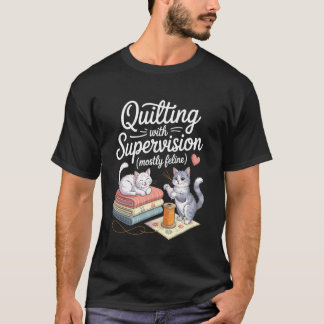 Grappig Quilten voor Kat Liefhebber Naaien Breien  T-shirt