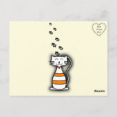 Grappig Quote Cat Briefkaart (Achterkant)