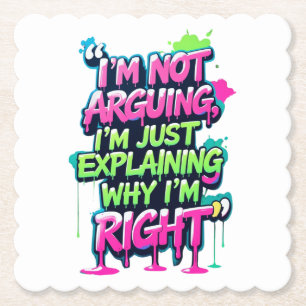 Grappig Quote Paper Onderzetter – Humor Drink Onde