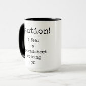Grappig, Quote, Tekst, Koffie Mok (Voorkant links)