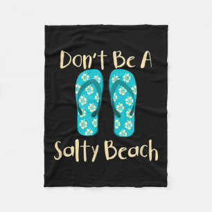 Grappig Quote Zomervakantie Vakantie Mode Strand S Fleece Deken