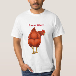 Grappig, raad eens wat Chicken Butt Red Hen T-shirt