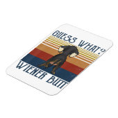 Grappig, raad eens wat voor Wiener Butt Gift Dachs Magneet (Linkerzijde)