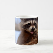 Grappig Raccoon die het uittikt is Tongue Koffiemok (Center)