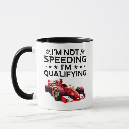 Grappig Racing Lover cadeau Formule 1 coureur, F1 Mok (Links)