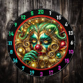 Grappig Rainbow Clown Dartbord met Ballonnen