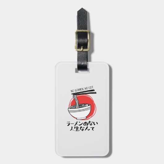Grappig Ramen Life Rustic Bagagelabel (Voorkant verticaal)