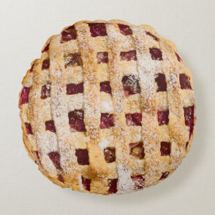 Grappig realistisch als Cherry Pie Rond Kussen