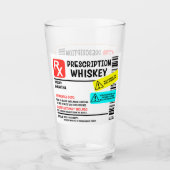 Grappig recept whiskey aangepaste waarschuwingslab glas (Voorkant)