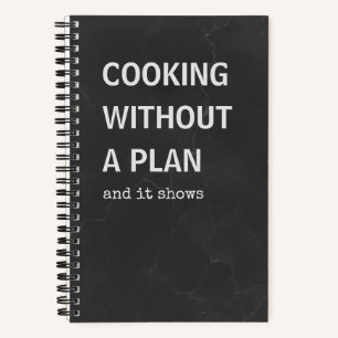 Grappig receptenboek Koken zonder plan Notitieboek