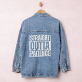 Grappig, recht uit geduld T-shirt Denim Jacket (Hangar)