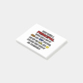 Grappig rector... OMG WTF LOL Post-it® Notes (Schuin)