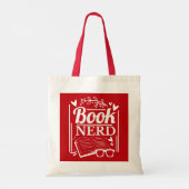 Grappig Red Book Nerd Quote Book Lover Tote Bag (Achterkant)