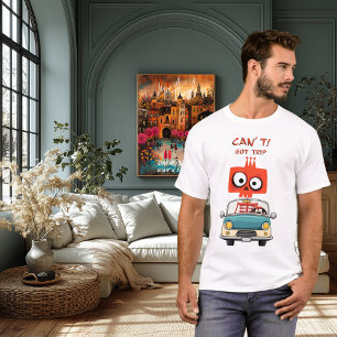 Grappig Reis Skelet Kan niet. Heb reis. Reizen T-shirt
