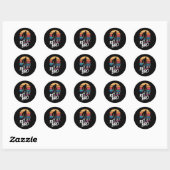 Grappig Relax Bro Sasquatch Lax Bigfoot Lacrosse P Ronde Sticker (Vel)
