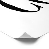 Grappig Relax We zijn allemaal Crazy Black White Poster (Hoek)