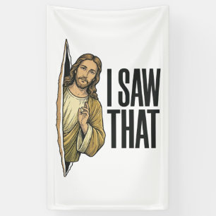 Grappig Religieus Ik Zag Dat Vintage Spandoek