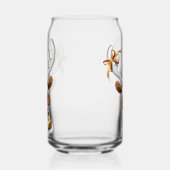 Grappig rendier gluurt Kerstmis meme Blikvorm Glas (Rechts)